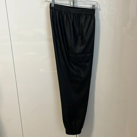 BCBGMAXAZRIA Faux Leather Carpenter Cargo Pants, Size M - Picture 14 of 16